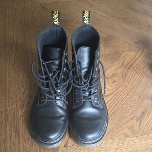 Dr. Martens Shiny Black Lace-Up Boots